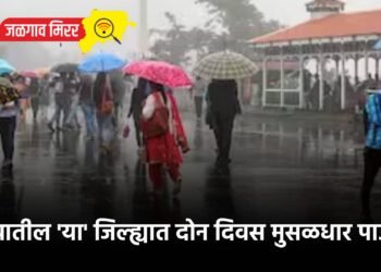राज्यातील ‘या’ जिल्ह्यात दोन दिवस मुसळधार पाऊस !