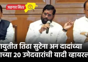 महायुतीत तिढा सुटेना अन दादांच्या गटाच्या 20 उमेदवारांची यादी व्हायरल !