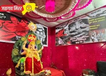 अत्याचाराची विकृत मानसिकता येते कुठून ? देखाव्याने वेधले लक्ष..!