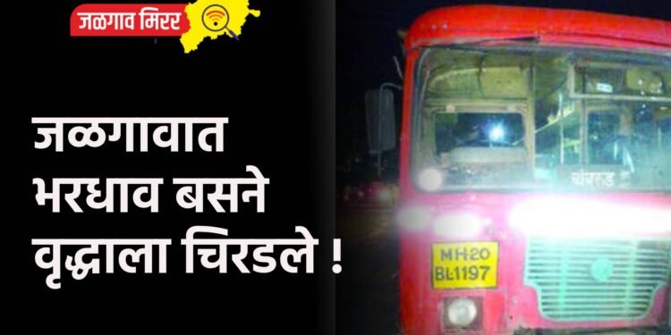 जळगावात भरधाव बसने वृद्धाला चिरडले !