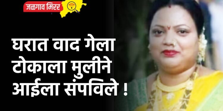घरात वाद गेला टोकाला मुलीने आईला संपविले !