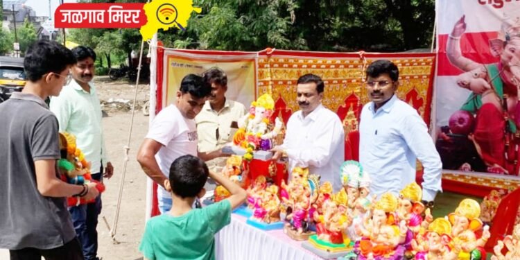 रामानंद नगर परिसरात बाप्पांचे संकलन केंद्र यशस्वी !