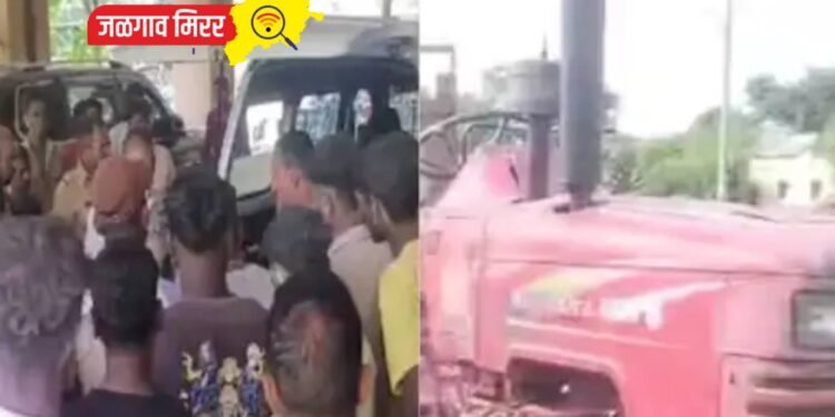 खान्देशात विसर्जन मिरवणूकीत ट्रॅक्टरच्या चाकाखाली आल्याने तीन बालक ठार तर सहा जखमी !