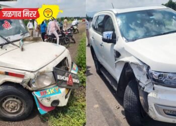 चाळीसगावनजीक भाजप नेते दानवेंच्या कन्या संजना यांच्या गाडीचा भीषण अपघात