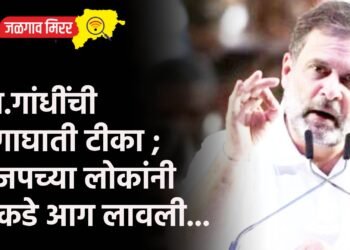 खा.गांधींची घणाघाती टीका ; भाजपच्या लोकांनी तिकडे आग लावली…