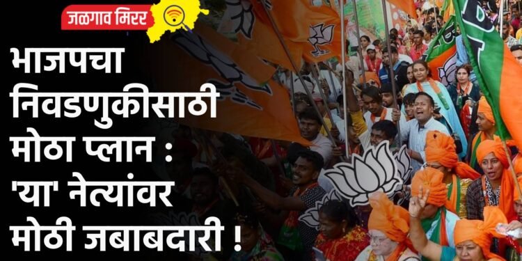 भाजपचा निवडणुकीसाठी मोठा प्लान : ‘या’ नेत्यांवर मोठी जबाबदारी !