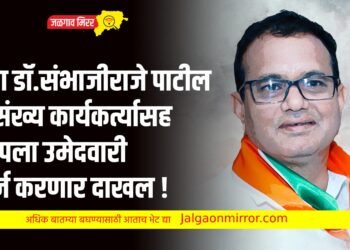 उद्या डॉ.संभाजीराजे पाटील असंख्य कार्यकर्त्यासह आपला उमेदवारी अर्ज करणार दाखल !