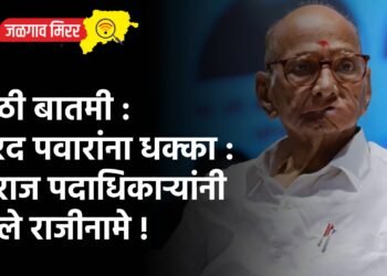 मोठी बातमी : शरद पवारांना धक्का : नाराज पदाधिकाऱ्यांनी दिले राजीनामे !