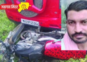 भरधाव चारचाकीची दुचाकीला जबर धडक : वडील जागीच ठार तर मुलगा गंभीर !