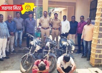 एमआयडीसी पोलीसांची कारवाई : तीन दुचाकीसह दोन चोरटे ताब्यात !