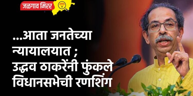 …आता जनतेच्या न्यायालयात ; उद्धव ठाकरेंनी फुंकले विधानसभेची रणशिंग