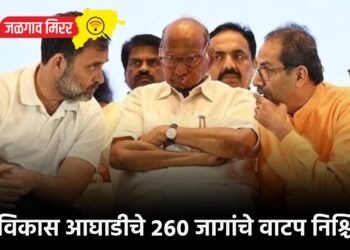महाविकास आघाडीचे २६० जागांचे वाटप निश्चित !
