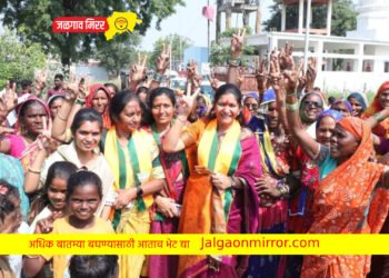 सौ.प्रतिभाताई चव्हाण यांनी घेतली प्रचारात आघाडी : तालुक्यात एकवटली नारीशक्ती !