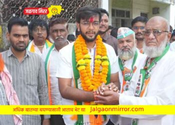 मतदानरुपी आशिर्वाद देण्याचे मतदारांना केले धनंजय चौधरींनी आवाहन