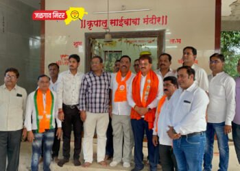 आ.राजूमामा भोळेंचे फटाक्यांच्या आतिषबाजीत जंगी स्वागत
