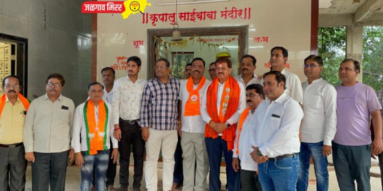 आ.राजूमामा भोळेंचे फटाक्यांच्या आतिषबाजीत जंगी स्वागत