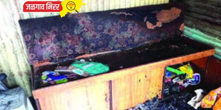 जळगावातील राजमालती नगरातील बंद घराला आग !