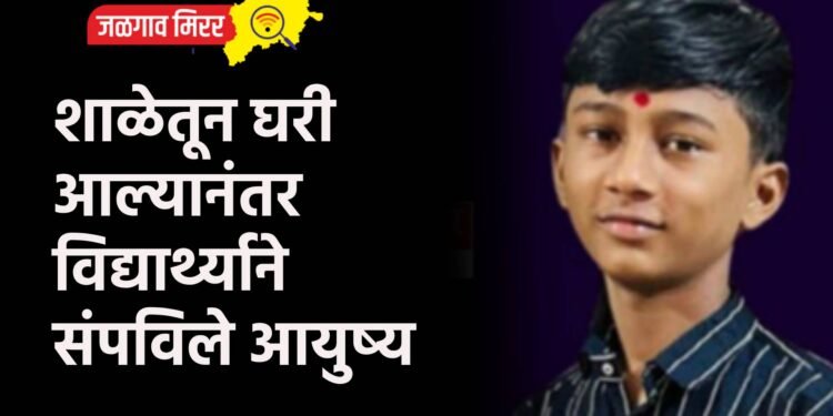 शाळेतून घरी आल्यानंतर विद्यार्थ्याने संपविले आयुष्य