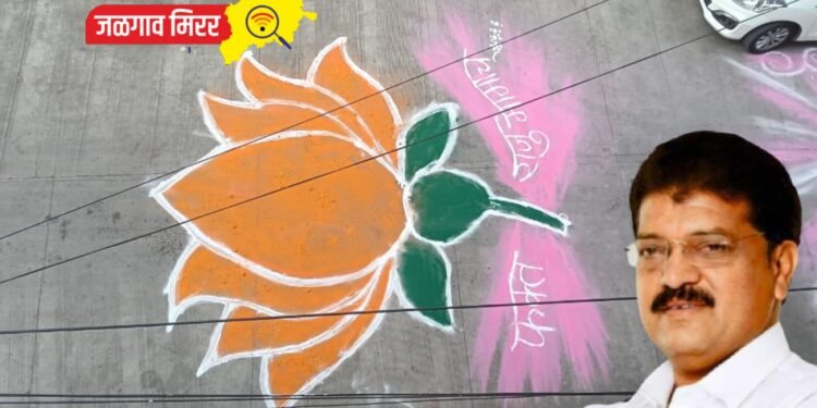 ‘अब की बार, राजूमामाच आमदार’ रांगोळीतून भगिनींनी दिल्या आ.भोळे यांना विजयासाठी शुभेच्छा