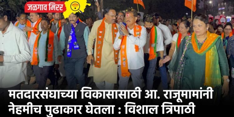 मतदारसंघाच्या विकासासाठी आ. राजूमामांनी नेहमीच पुढाकार घेतला : विशाल त्रिपाठी