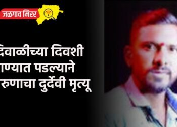 दिवाळीच्या दिवशी पाण्यात पडल्याने तरुणाचा दुर्देवी मृत्यू