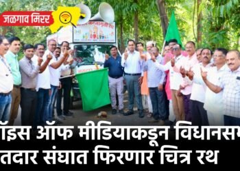 व्हॉइस ऑफ मीडियाकडून विधानसभा मतदार संघात फिरणार चित्र रथ