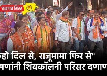 “कहो दिल से, राजूमामा फिर से” घोषणांनी शिवकॉलनी परिसर दणाणला
