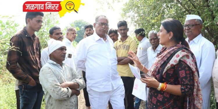 शेतरस्त्यांच्या कामात मुक्ताईनगर आमदारांची चमकोगिरी आणि भूलथापा !