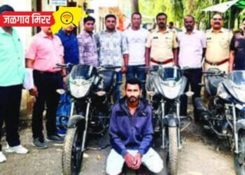 जळगाव : चोरीच्या तीन दुचाकींसह चोरट्याना ठोकल्या बेड्या !