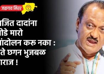 अजित दादांना जोडे मारो आंदोलन करू नका : नेते छगन भुजबळ नाराज !