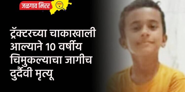 ट्रॅक्टरच्या चाकाखाली आल्याने १० वर्षीय चिमुकल्याचा जागीच दुर्दैवी मृत्यू