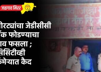 चोरट्यांचा जेडीसीसी बँक फोडण्याचा डाव फसला ; सिसिटीव्ही कॅमेऱ्यात कैद