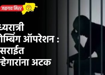 मध्यरात्री कोम्बिंग ऑपरेशन : ५ सराईत गुन्हेगारांना अटक