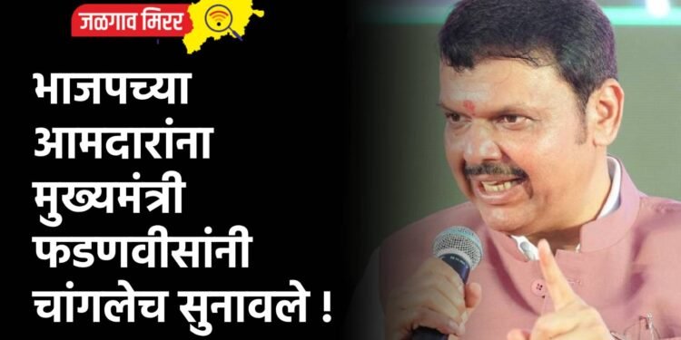 भाजपच्या आमदारांना मुख्यमंत्री फडणवीसांनी चांगलेच सुनावले !