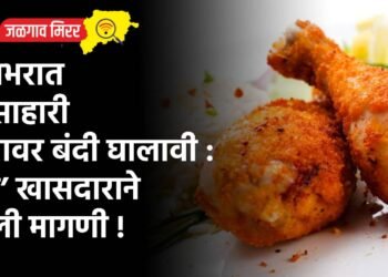 देशभरात मांसाहारी अन्नावर बंदी घालावी : ‘या’ खासदाराने केली मागणी !