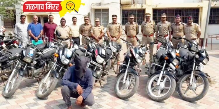 जळगावात पोलिसांची मोठी कारवाई : १५ दुचाकी चोरट्याकडून जप्त !