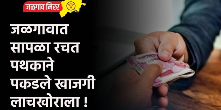 जळगावात सापळा रचत पथकाने पकडले खाजगी लाचखोराला !