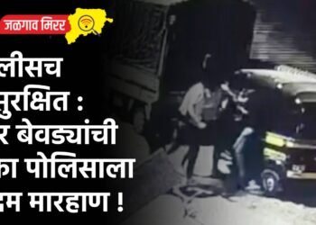 पोलीसच असुरक्षित : चार बेवड्यांची एका पोलिसाला बेदम मारहाण !