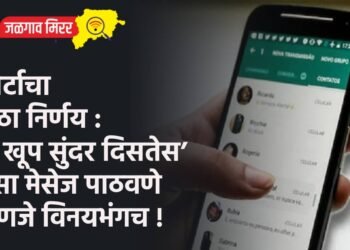 कोर्टाचा मोठा निर्णय : ‘तू खूप सुंदर दिसतेस’ असा मेसेज पाठवणे म्हणजे विनयभंगच !