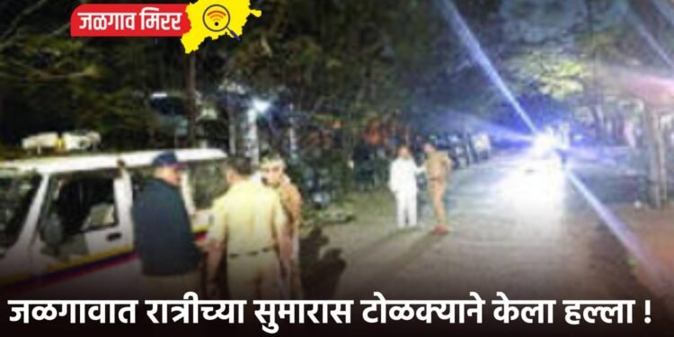 जळगावात रात्रीच्या सुमारास टोळक्याने केला हल्ला !