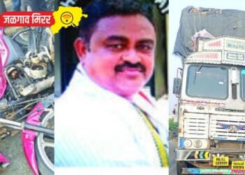 भरधाव ट्रकच्या धडकेत दुचाकीस्वार मनपा कर्मचारी जागीच ठार