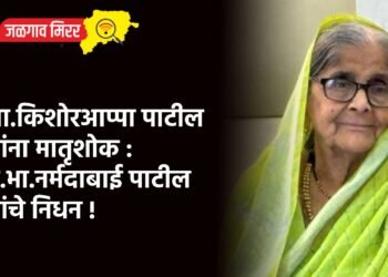 आ.किशोरआप्पा पाटील यांना मातृशोक : ग.भा.नर्मदाबाई पाटील यांचे निधन !