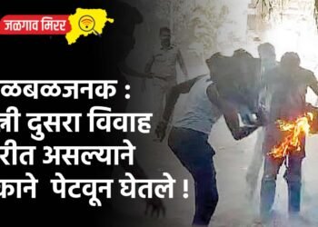 खळबळजनक : पत्नी दुसरा विवाह करीत असल्याने एकाने पेटवून घेतले !