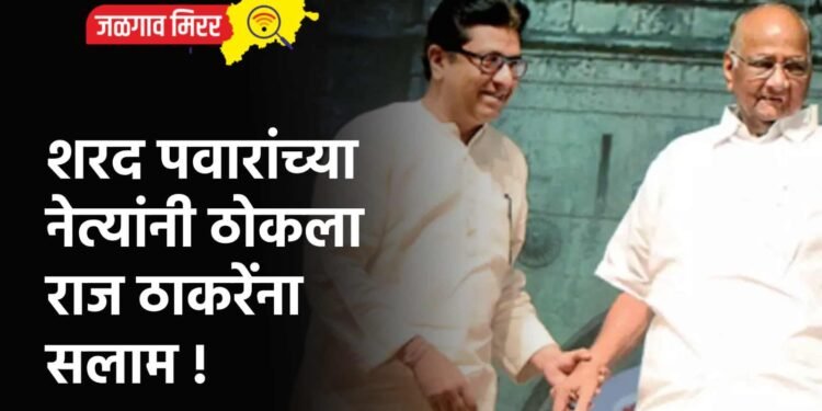 शरद पवारांच्या नेत्यांनी ठोकला राज ठाकरेंना सलाम !