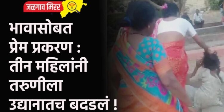 भावासोबत प्रेम प्रकरण : तीन महिलांनी तरुणीला उद्यानातच बदडलं !