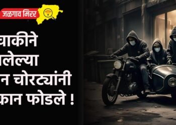 दुचाकीने आलेल्या तीन चोरट्यांनी दुकान फोडले !