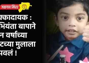 धक्कादायक : अभियंता बापाने तीन वर्षाच्या पोटच्या मुलाला संपवलं !