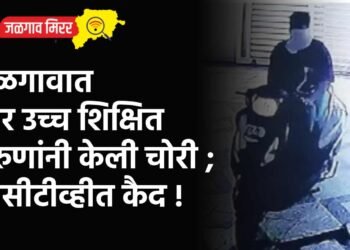 जळगावात चार उच्च शिक्षित तरुणांनी केली चोरी ; सीसीटीव्हीत कैद !