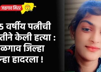 २५ वर्षीय पत्नीची पतीने केली हत्या : जळगाव जिल्हा पुन्हा हादरला !