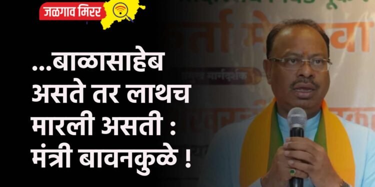 …बाळासाहेब असते तर लाथच मारली असती : मंत्री बावनकुळे !